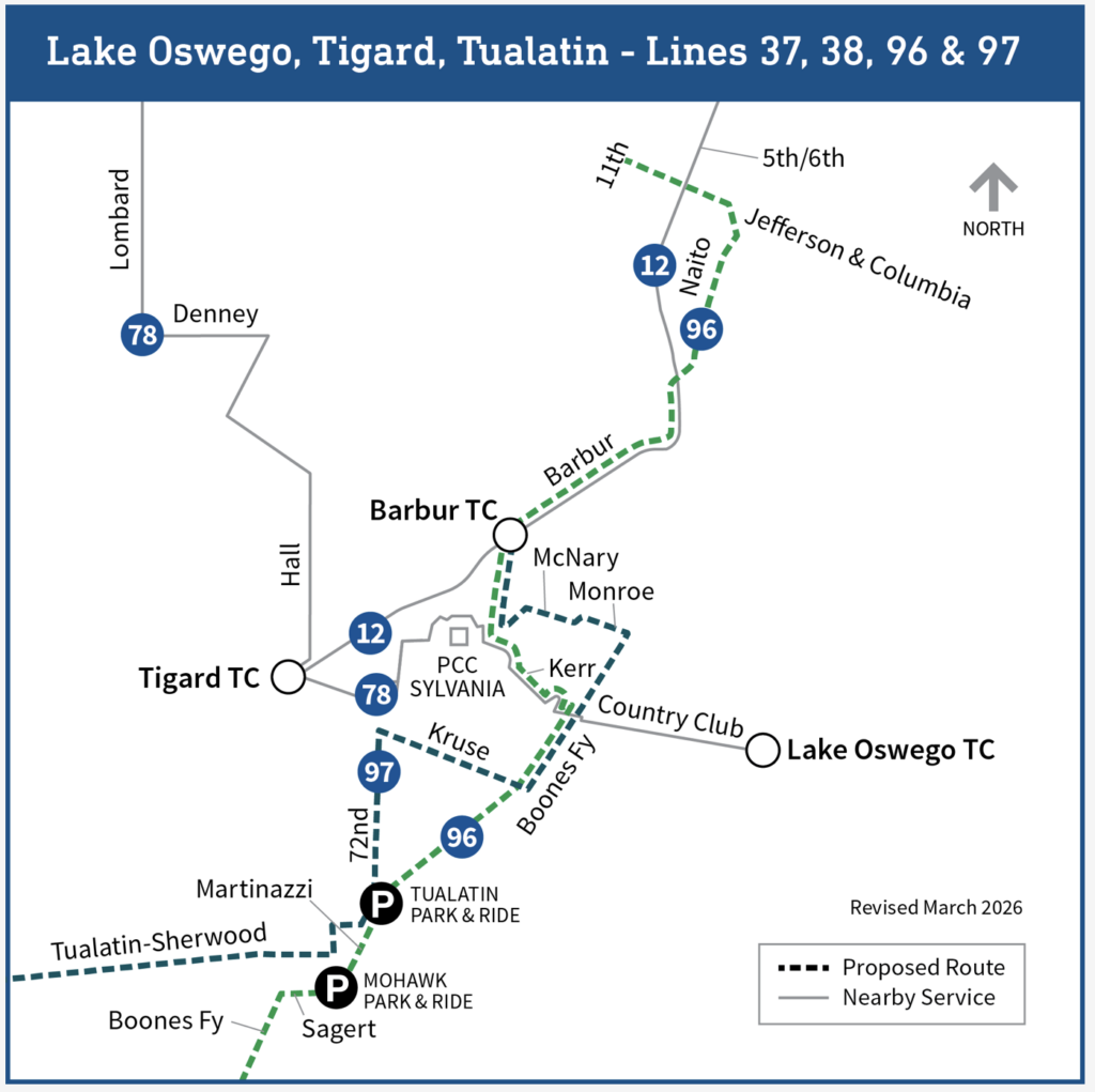 Trimet new bus route 38